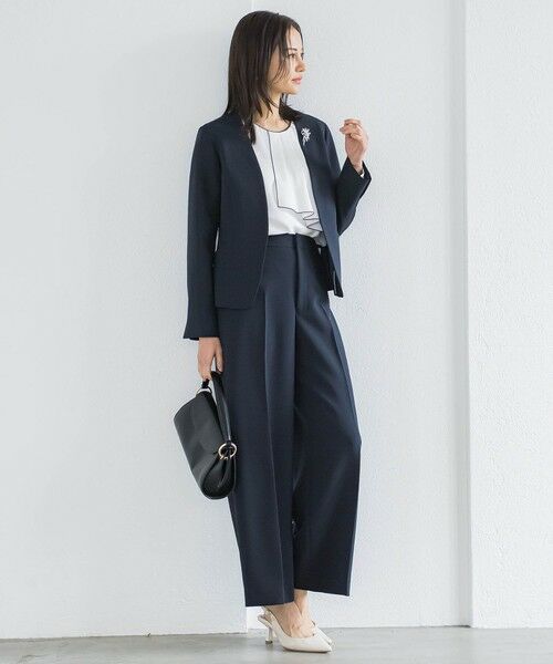 LAUTREAMONT / ロートレアモン テーラードジャケット | トリクシオンノーカラージャケット≪セットアップ対応/手洗い可能≫ | 詳細9