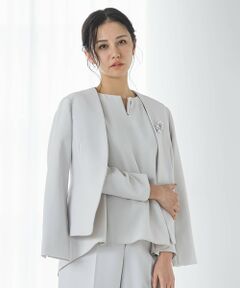 LAUTREAMONT / ロートレアモン テーラードジャケット | 【WEB限定 13号】トリクシオンノーカラージャケット≪セットアップ対応/手洗い可能≫