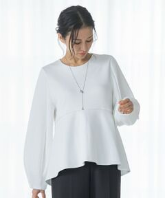 LAUTREAMONT / ロートレアモン カットソー | ペプラムシルエットプルオーバー≪洗える≫