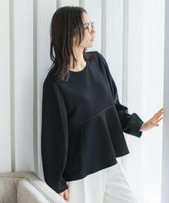 LAUTREAMONT / ロートレアモン カットソー | ペプラムシルエットプルオーバー≪洗える≫