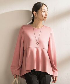 LAUTREAMONT / ロートレアモン カットソー | ペプラムシルエットプルオーバー≪洗える≫