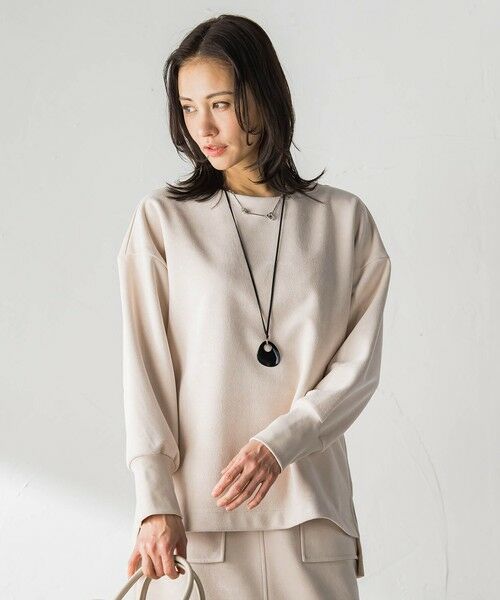 LAUTREAMONT / ロートレアモン カットソー | 【WEB限定】フェイクスエードプルオーバー≪セットアップ対応/洗える≫ | 詳細3