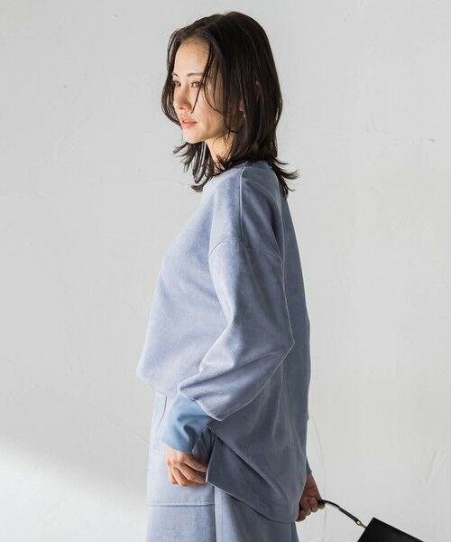 LAUTREAMONT / ロートレアモン カットソー | 【WEB限定】フェイクスエードプルオーバー≪セットアップ対応/洗える≫ | 詳細9