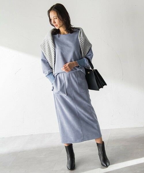 LAUTREAMONT / ロートレアモン カットソー | 【WEB限定】フェイクスエードプルオーバー≪セットアップ対応/洗える≫ | 詳細12