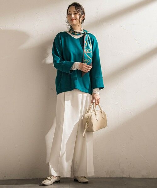 LAUTREAMONT / ロートレアモン その他パンツ | ソフィーツイルストレッチワイドパンツ ≪洗える≫ | 詳細14