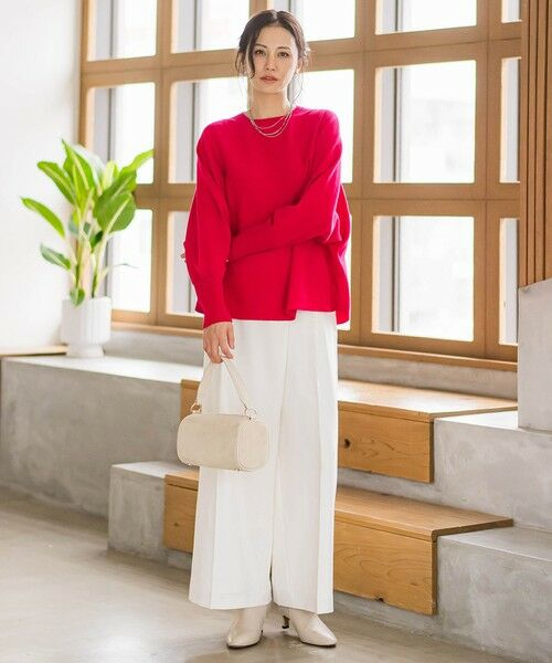 LAUTREAMONT / ロートレアモン その他パンツ | ソフィーツイルストレッチワイドパンツ ≪洗える≫ | 詳細16