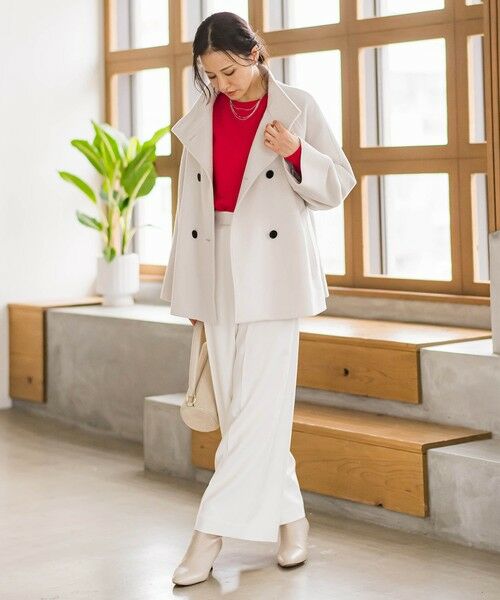 LAUTREAMONT / ロートレアモン その他パンツ | ソフィーツイルストレッチワイドパンツ ≪洗える≫ | 詳細17