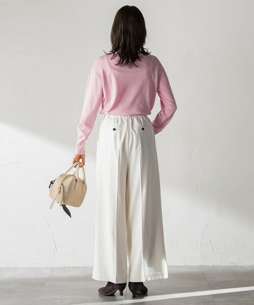 LAUTREAMONT / ロートレアモン その他パンツ | ソフィーツイルストレッチワイドパンツ ≪洗える≫ | 詳細20