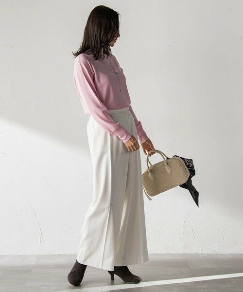 LAUTREAMONT / ロートレアモン その他パンツ | ソフィーツイルストレッチワイドパンツ ≪洗える≫ | 詳細21