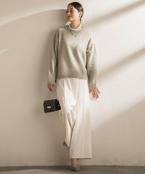 LAUTREAMONT / ロートレアモン その他パンツ | ソフィーツイルストレッチワイドパンツ ≪洗える≫ | 詳細7