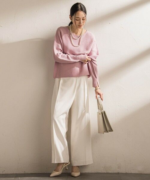 LAUTREAMONT / ロートレアモン その他パンツ | ソフィーツイルストレッチワイドパンツ ≪洗える≫ | 詳細8