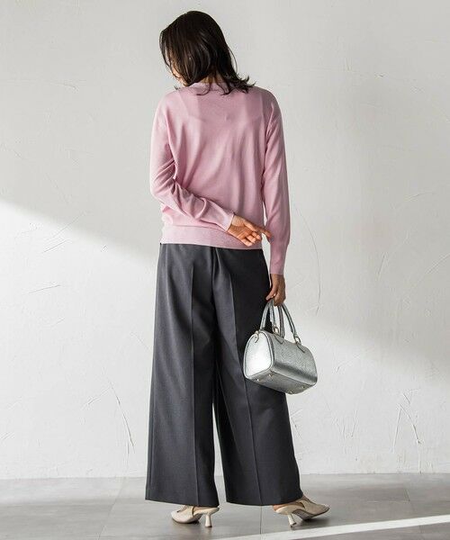 LAUTREAMONT / ロートレアモン その他パンツ | ソフィーツイルストレッチワイドパンツ ≪洗える≫ | 詳細25