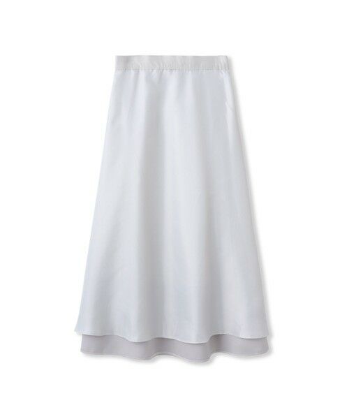 LAUTREAMONT / ロートレアモン ミニ・ひざ丈スカート | 素材切り替えオーガンジースカート | 詳細9