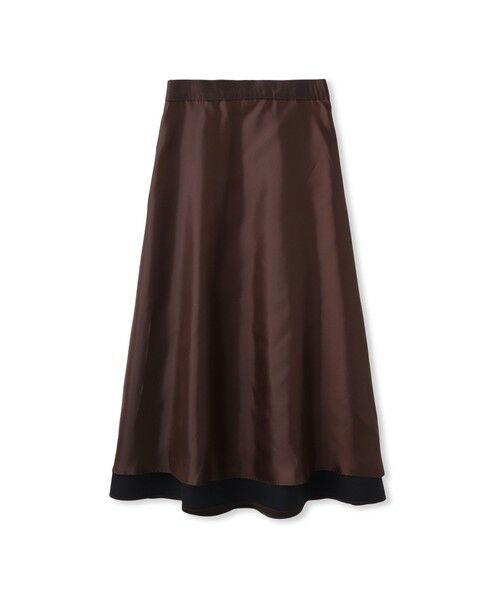 LAUTREAMONT / ロートレアモン ミニ・ひざ丈スカート | 素材切り替えオーガンジースカート | 詳細15