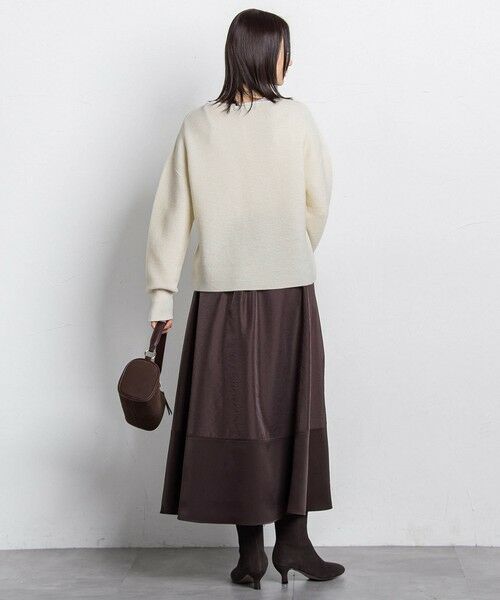 LAUTREAMONT / ロートレアモン ミニ・ひざ丈スカート | 素材切り替えオーガンジースカート | 詳細11