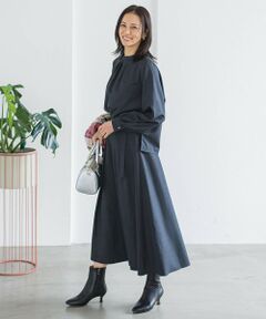 LAUTREAMONT / ロートレアモン ミニ・ひざ丈スカート | ウールブレンドストレッチフレアスカート≪セットアップ対応/手洗い可能≫