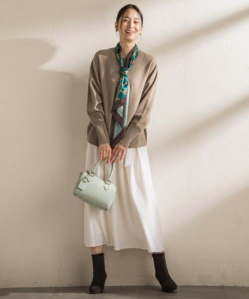 LAUTREAMONT / ロートレアモン ミニ・ひざ丈スカート | ウールブレンドストレッチフレアスカート≪セットアップ対応/手洗い可能≫ | 詳細6