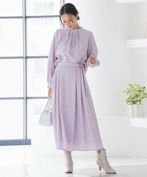 LAUTREAMONT / ロートレアモン ミニ・ひざ丈スカート | ウールブレンドストレッチフレアスカート≪セットアップ対応/手洗い可能≫ | 詳細8