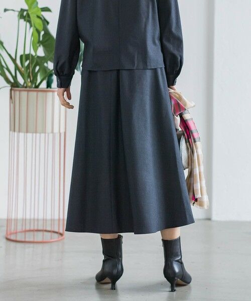 LAUTREAMONT / ロートレアモン ミニ・ひざ丈スカート | ウールブレンドストレッチフレアスカート≪セットアップ対応/手洗い可能≫ | 詳細12