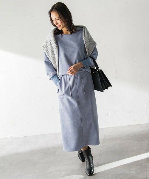 LAUTREAMONT / ロートレアモン ミニ・ひざ丈スカート | 【WEB限定】フェイクスエードナロースカート≪セットアップ対応/洗える≫ | 詳細7