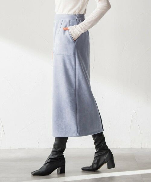 LAUTREAMONT / ロートレアモン ミニ・ひざ丈スカート | 【WEB限定】フェイクスエードナロースカート≪セットアップ対応/洗える≫ | 詳細8