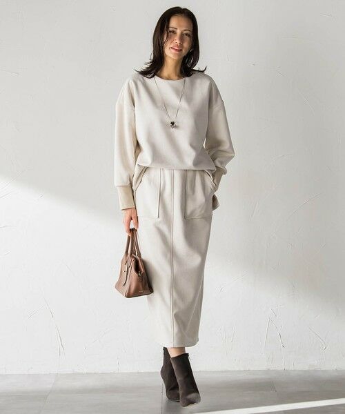 LAUTREAMONT / ロートレアモン ミニ・ひざ丈スカート | 【WEB限定】フェイクスエードナロースカート≪セットアップ対応/洗える≫ | 詳細10