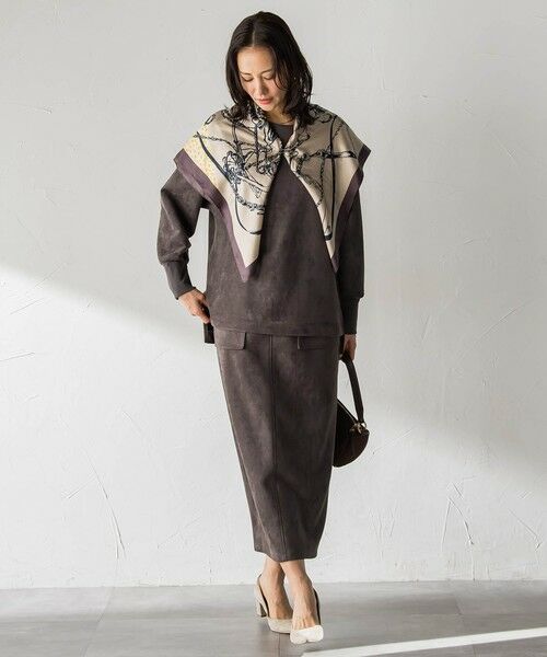 LAUTREAMONT / ロートレアモン ミニ・ひざ丈スカート | 【WEB限定】フェイクスエードナロースカート≪セットアップ対応/洗える≫ | 詳細23