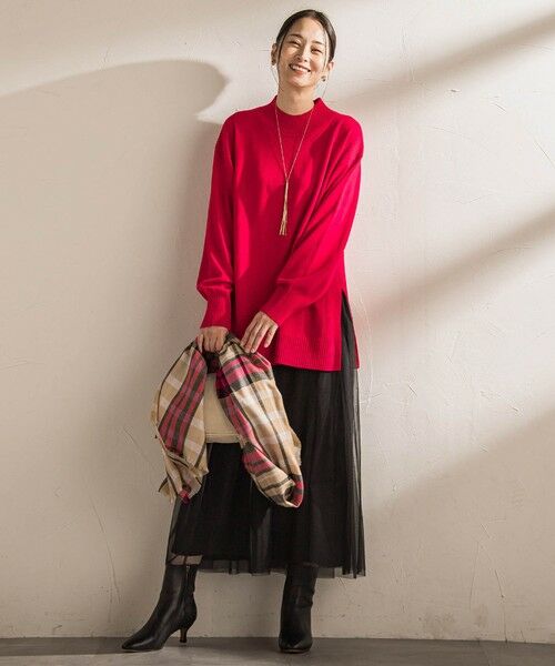 LAUTREAMONT / ロートレアモン ニット・セーター | ファインメリノウールチュニックニット≪洗える≫ | 詳細7