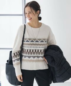 LAUTREAMONT / ロートレアモン ニット・セーター | ノルディック柄ニット≪洗える≫