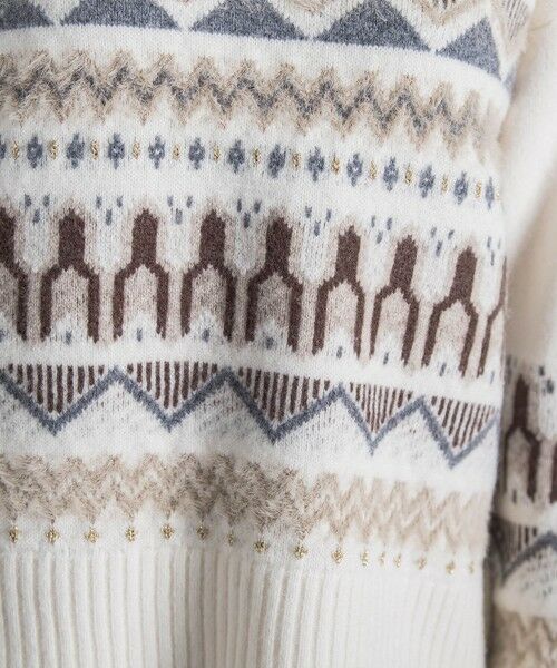 LAUTREAMONT / ロートレアモン ニット・セーター | ノルディック柄ニット≪洗える≫ | 詳細1