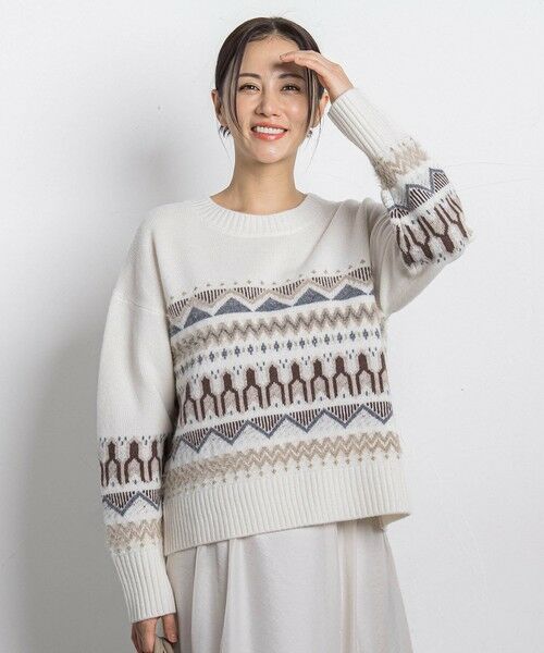 LAUTREAMONT / ロートレアモン ニット・セーター | ノルディック柄ニット≪洗える≫ | 詳細2