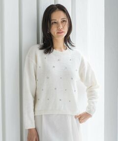 LAUTREAMONT / ロートレアモン ニット・セーター | ヘアリービジューニット≪洗える≫