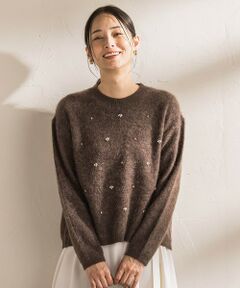 LAUTREAMONT / ロートレアモン ニット・セーター | ヘアリービジューニット≪洗える≫