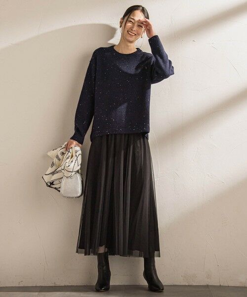 LAUTREAMONT / ロートレアモン ニット・セーター | スパンコールクルーネックニット≪洗える≫ | 詳細2