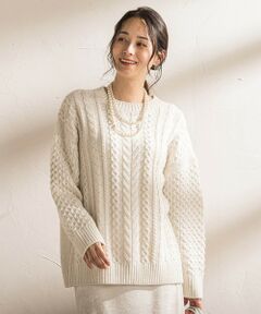 LAUTREAMONT / ロートレアモン ニット・セーター | 【WEB限定】ケーブル柄編みニット≪洗える≫