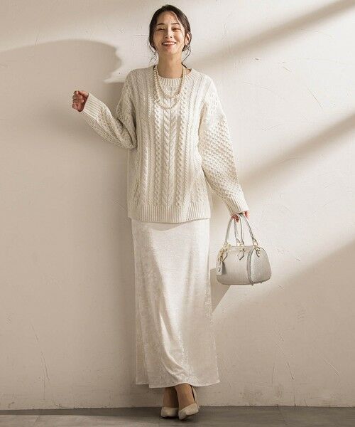 LAUTREAMONT / ロートレアモン ニット・セーター | 【WEB限定】ケーブル柄編みニット≪洗える≫ | 詳細4