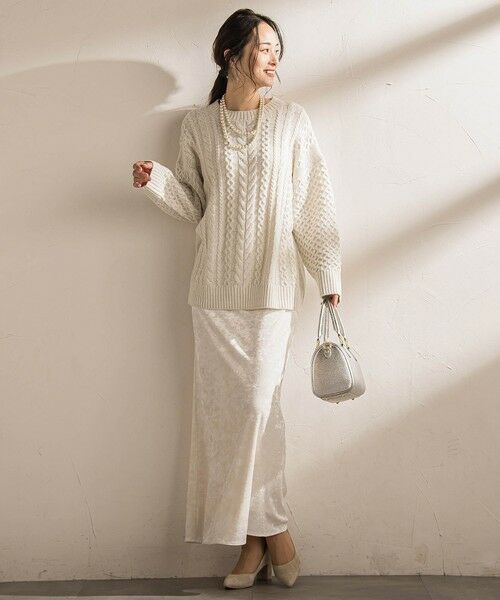 LAUTREAMONT / ロートレアモン ニット・セーター | 【WEB限定】ケーブル柄編みニット≪洗える≫ | 詳細5