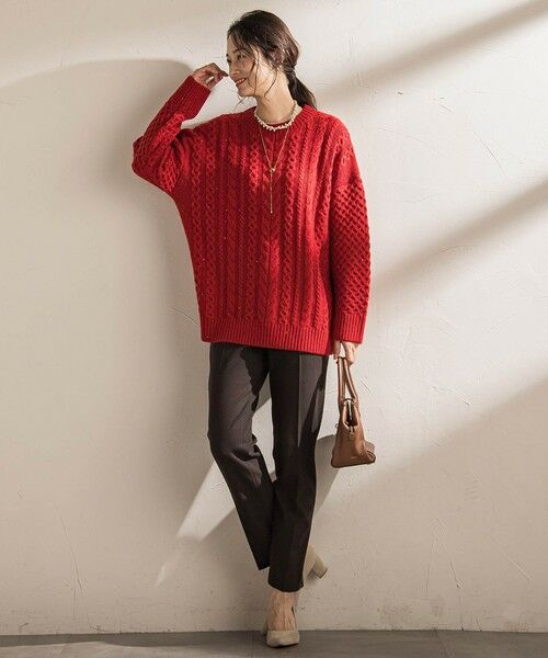 LAUTREAMONT / ロートレアモン ニット・セーター | 【WEB限定】ケーブル柄編みニット≪洗える≫ | 詳細9