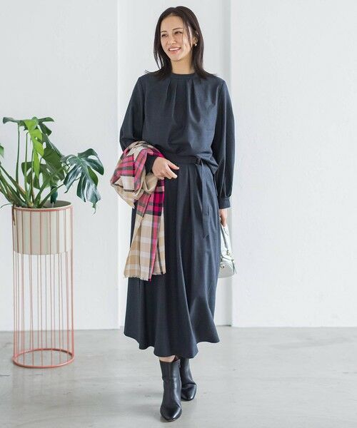 LAUTREAMONT / ロートレアモン シャツ・ブラウス | ウールブレンドストレッチブラウス≪セットアップ対応/手洗い可能≫ | 詳細8