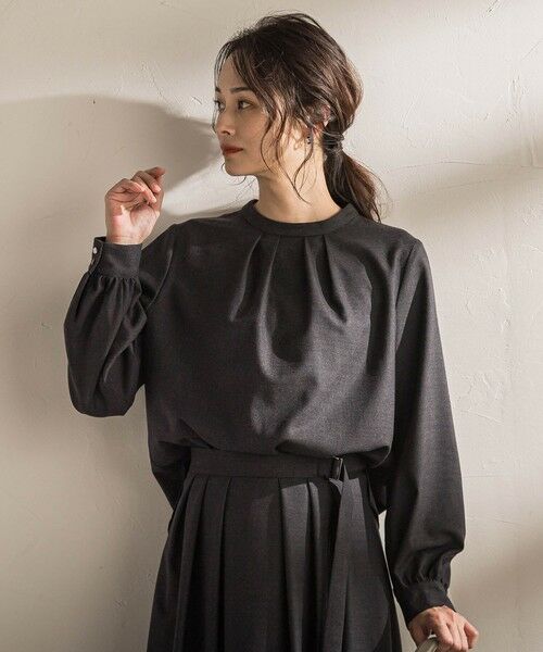 LAUTREAMONT / ロートレアモン シャツ・ブラウス | ウールブレンドストレッチブラウス≪セットアップ対応/手洗い可能≫ | 詳細12