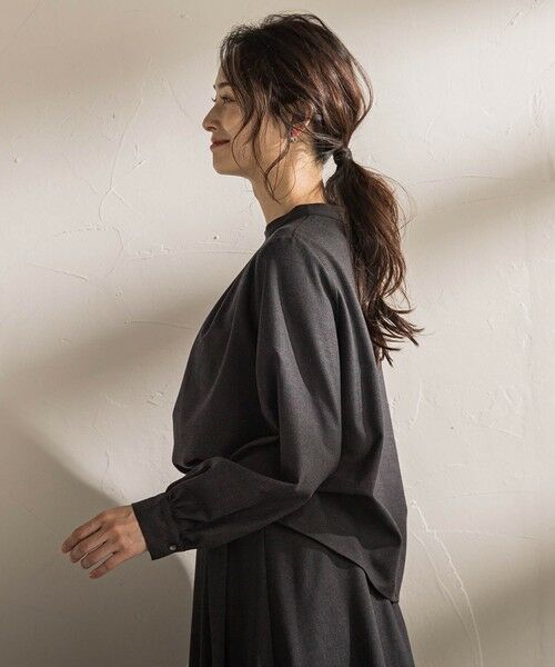 LAUTREAMONT / ロートレアモン シャツ・ブラウス | ウールブレンドストレッチブラウス≪セットアップ対応/手洗い可能≫ | 詳細13