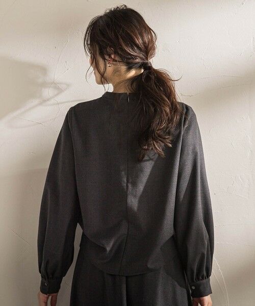 LAUTREAMONT / ロートレアモン シャツ・ブラウス | ウールブレンドストレッチブラウス≪セットアップ対応/手洗い可能≫ | 詳細14