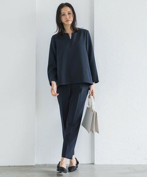 LAUTREAMONT / ロートレアモン シャツ・ブラウス | トリクシオンキーネックブラウス≪セットアップ対応/手洗い可能≫ | 詳細5