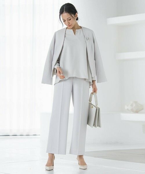 LAUTREAMONT / ロートレアモン シャツ・ブラウス | トリクシオンキーネックブラウス≪セットアップ対応/手洗い可能≫ | 詳細13