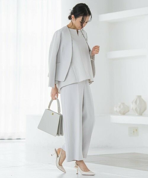 LAUTREAMONT / ロートレアモン シャツ・ブラウス | トリクシオンキーネックブラウス≪セットアップ対応/手洗い可能≫ | 詳細14