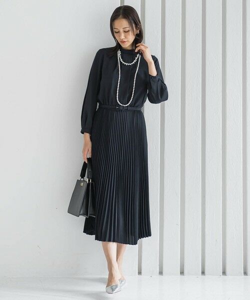 LAUTREAMONT / ロートレアモン ロング・マキシ丈ワンピース | 【WEB限定 13号】ボウタイフォーマルワンピース≪洗える≫ | 詳細7