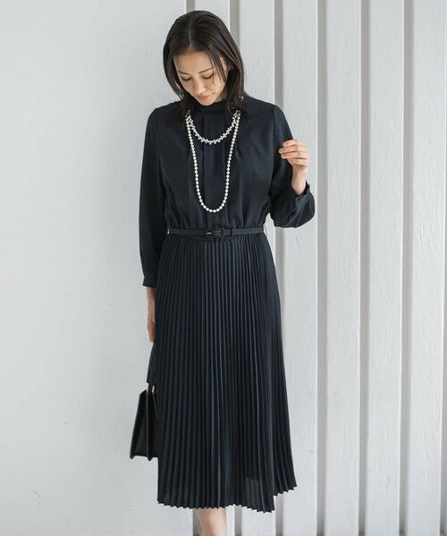 LAUTREAMONT / ロートレアモン ロング・マキシ丈ワンピース | 【WEB限定 13号】ボウタイフォーマルワンピース≪洗える≫ | 詳細8