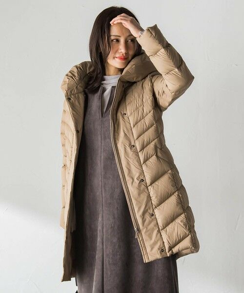 LAUTREAMONT / ロートレアモン ダウンジャケット・ベスト | Surface Light ボリュームネックダウンコート（ベージュ）