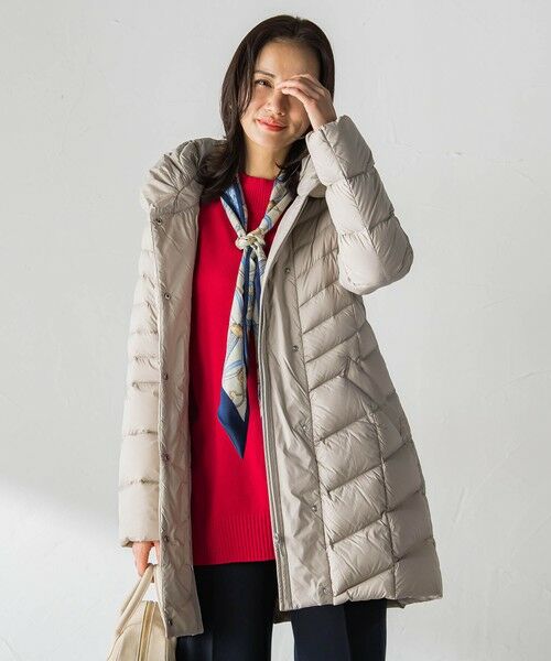 LAUTREAMONT / ロートレアモン ダウンジャケット・ベスト | Surface Light ボリュームネックダウンコート（ライトグレー）