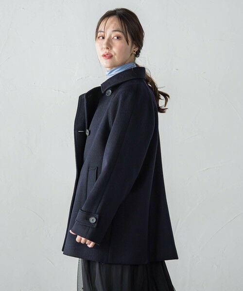 LAUTREAMONT / ロートレアモン ダッフルコート | カシミヤコンライトリバーショートコート | 詳細4